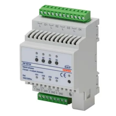 Actuator - 4 Channels 10 a + 4 Universal Input- Knx - 4 Module - din Rail Mounting