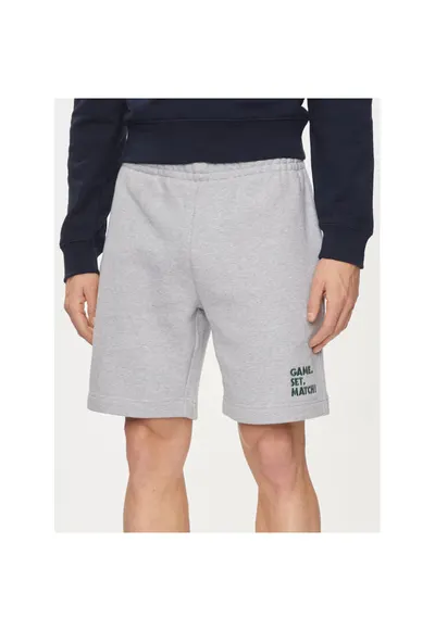 Pantaloni scurti barbati - 303718275 - Bumbac - S - Gri - Gri