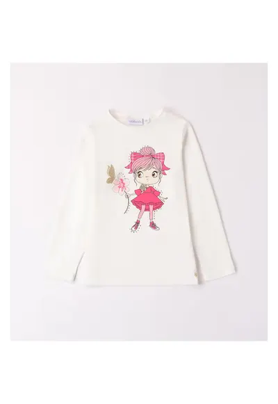 Bluza cu imprimeu si strasuri pentru fete - 0.A309