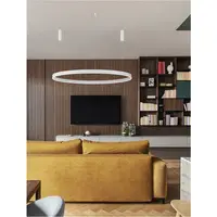 Lampa suspendata MOTIF Nisipiu Alb Aluminiu & Acrylic LED 80W 6000Lm 230V IP20 3000K Triac Dimabil