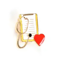 Brosa martisor fisa medicala cu inima