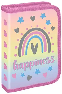 Penar școlar S. Cool - Happiness, cu 1 fermoar