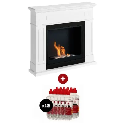 Pachet Larsen Pure White Semineu + 12L bioetanol