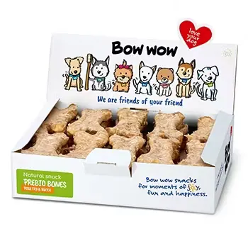 Bow Wow Recompense pentru Caini Os Natural, Pui, Ficat, Yucca, 30 buc