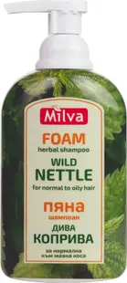Milva Spumă-șampon pentru păr, urzică, 300 ml