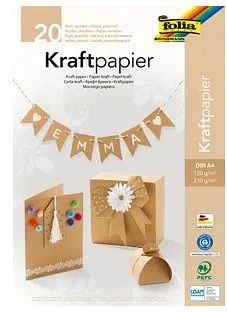 Set carton și hârtie kraft Folia - A4
