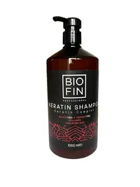Sampon de Par Profesional cu Keratina pentru Toate Tipurile de Par, BIOFIN, 1000 ml