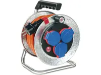 Metal tambur de cablu 25m 3x1,5 3G1,5 cablu portocaliu IP 44