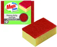 Bureți de bucătărie pentru suprafețe foarte murdare Magic Clean - Premium Heavy Duty, 2 buc.