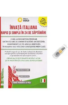 Invata italiana rapid si simplu in 24 de saptamani + Stick USB