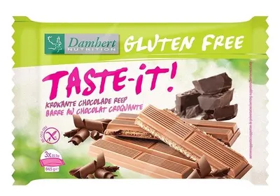 Desert crocant bio de ciocolată, fără gluten, 65 g, Damhert