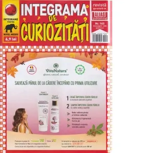 Integrama de curiozitati. Nr. 165/2026