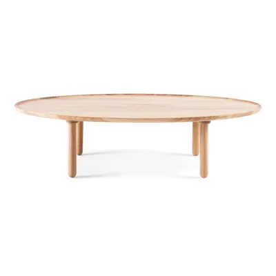 Măsuță de cafea în culoare naturală din lemn de stejar 65x120 cm Mu – Gazzda