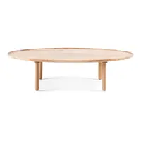 Măsuță de cafea în culoare naturală din lemn de stejar 65x120 cm Mu – Gazzda