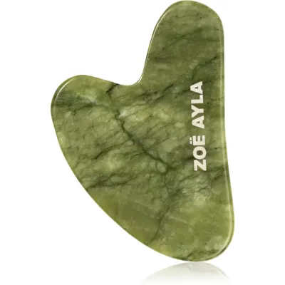 Zoë Ayla Luxurious Jade Gua Sha Therapy Tool accesoriu de masaj 1 buc