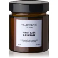Vila Hermanos Apothecary Fresh Basil & Rhubarb lumânare parfumată 150 g