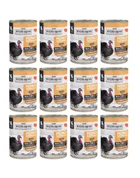 WIEJSKA ZAGRODA Hrană umedă monoproteică cu curcan pentru pisici 12x400 g