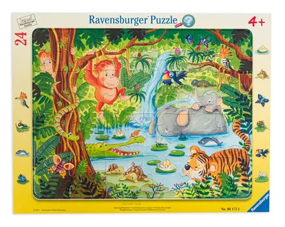 Puzzle Ravensburger din 24 de piese - Prieteni in jungla