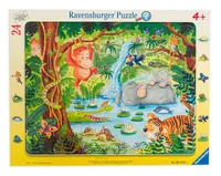 Puzzle Ravensburger din 24 de piese - Prieteni in jungla