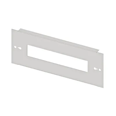 Divided front plate 3G3, 1 piece, sheet steel, 13MW