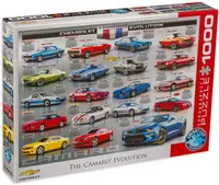 Puzzle Eurographics din 1000 de piese - Evolutia Chevrolet Camaro