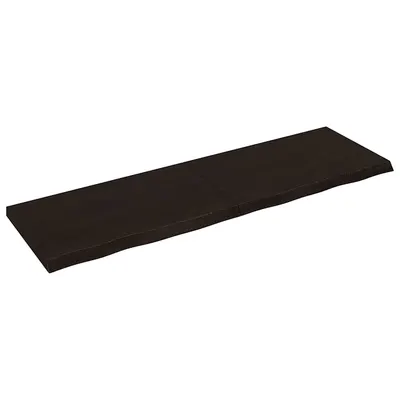 vidaXL Blat de masă maro 200x60x(2-6) cm, lemn masiv stejar tratat