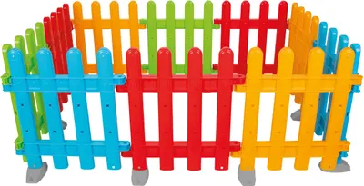 Gard de joacă pentru copii Pilsan - Multicolor, 10 elemente