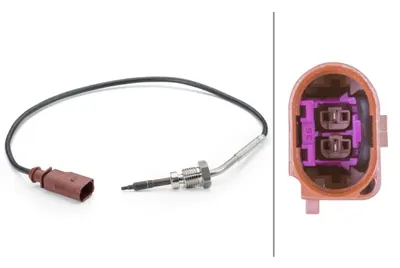 Senzor temperatura evacuare (inainte de DPF) potrivit SEAT CORDOBA, IBIZA III, IBIZA IV, IBIZA IV SC; SKODA FABIA II, ROOMSTER, ROOMSTER PRAKTIK; VW POLO 1.4D 1.9D 10.01-06.10