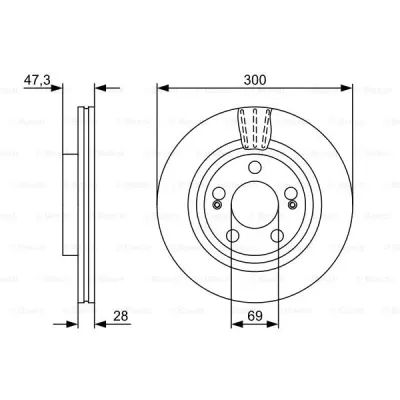Disc frana BOSCH 0 986 479 537