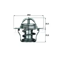 Termostat, lichid racire MAHLE TX 14 87D