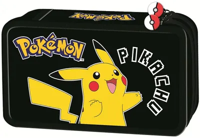 Penar cu rechizite St. Majewski Pokemon - Pikachu, 2 fermoare
