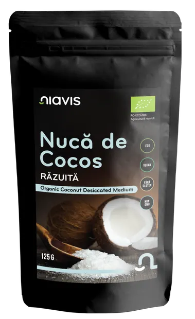 Nuca de cocos razuita ecologica, 125g, Niavis