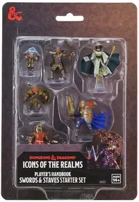 Miniaturi Wizkids Games: Dungeons & Dragons - Icons of the Realms, Player's Handbook: Swords & Staves Starter Set