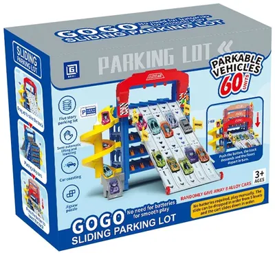 Set de joacă Yifeng - Parcare cu 8 mașini