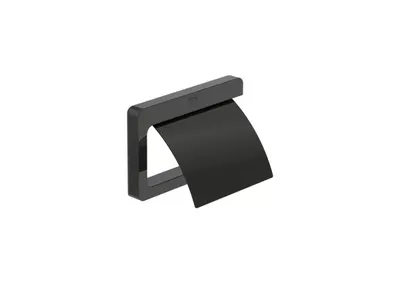 Suport hartie igienica Roca Tempo A817033CN0, montare pe perete, metal, lucios, Negru titan