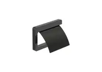 Suport hartie igienica Roca Tempo A817033CN0, montare pe perete, metal, lucios, Negru titan