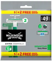 Wilkinson Sword aparate de ras Extra2 Essential Sensitive, 5 + 2 buc