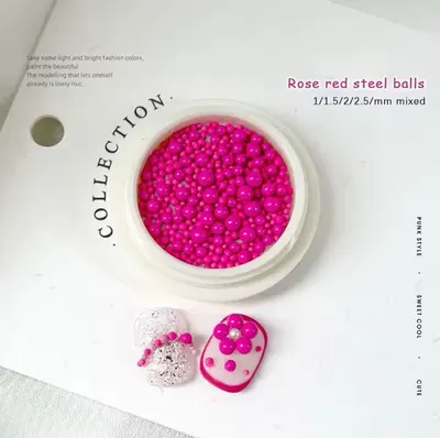 Decor unghii Bubble Fuchsia 02