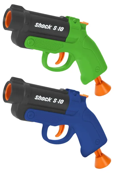 Pistol de jucărie pentru copii Toi Toys Foam Strike X – Shock S 10, cu 6 proiectile moi, model asortat