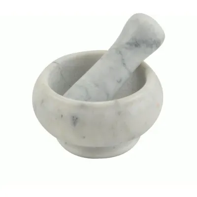 Mojar cu Pistil, Marmura, 10 cm, Perfect Home