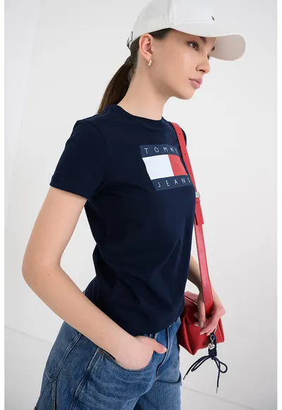 Tricou cu imprimeu logo - Bleumarin stins