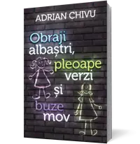 Obraji albaştri, pleoape verzi şi buze mov