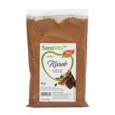 Pudra de roscove Karob 250g, Sanovita