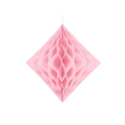 Honeycomb diamant roz deschis 20 cm