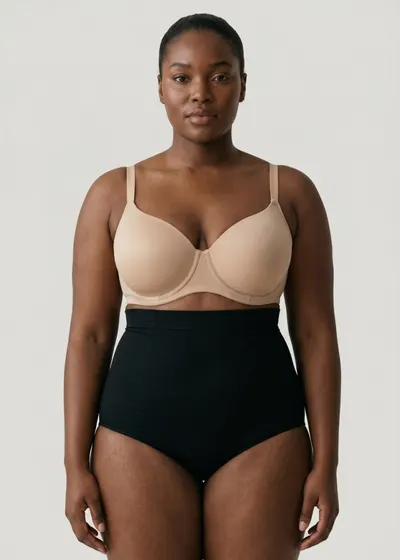 Slip Modelator Premium cu Talie Inalta pentru Abdomen si Talie, 53602, negru