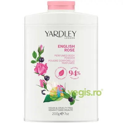 Pudra de Corp cu Parfum de Trandafir Englezesc English Rose 200g
