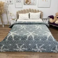 Patura Super Soft Cocolino, 200x230 cm – Rasfat absolut in zilele reci, Gri, stelute, forme geometrice