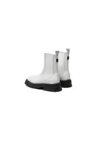 Ghete dama 304486869 - Piele naturala - Alb - Alb