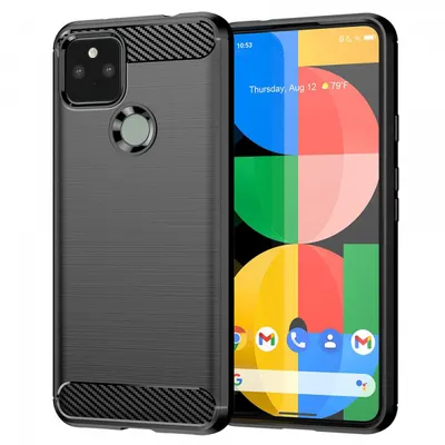 Husa pentru Google Pixel 5, Techsuit, Carbon, Neagra