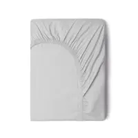 Cearșaf elastic din bumbac Good Morning, 90 x 200 cm, gri